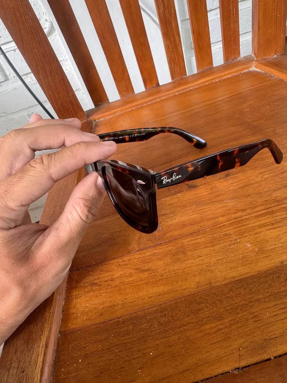 Очки Rayban Wayfarer поляризированные, оригинал, фото 3