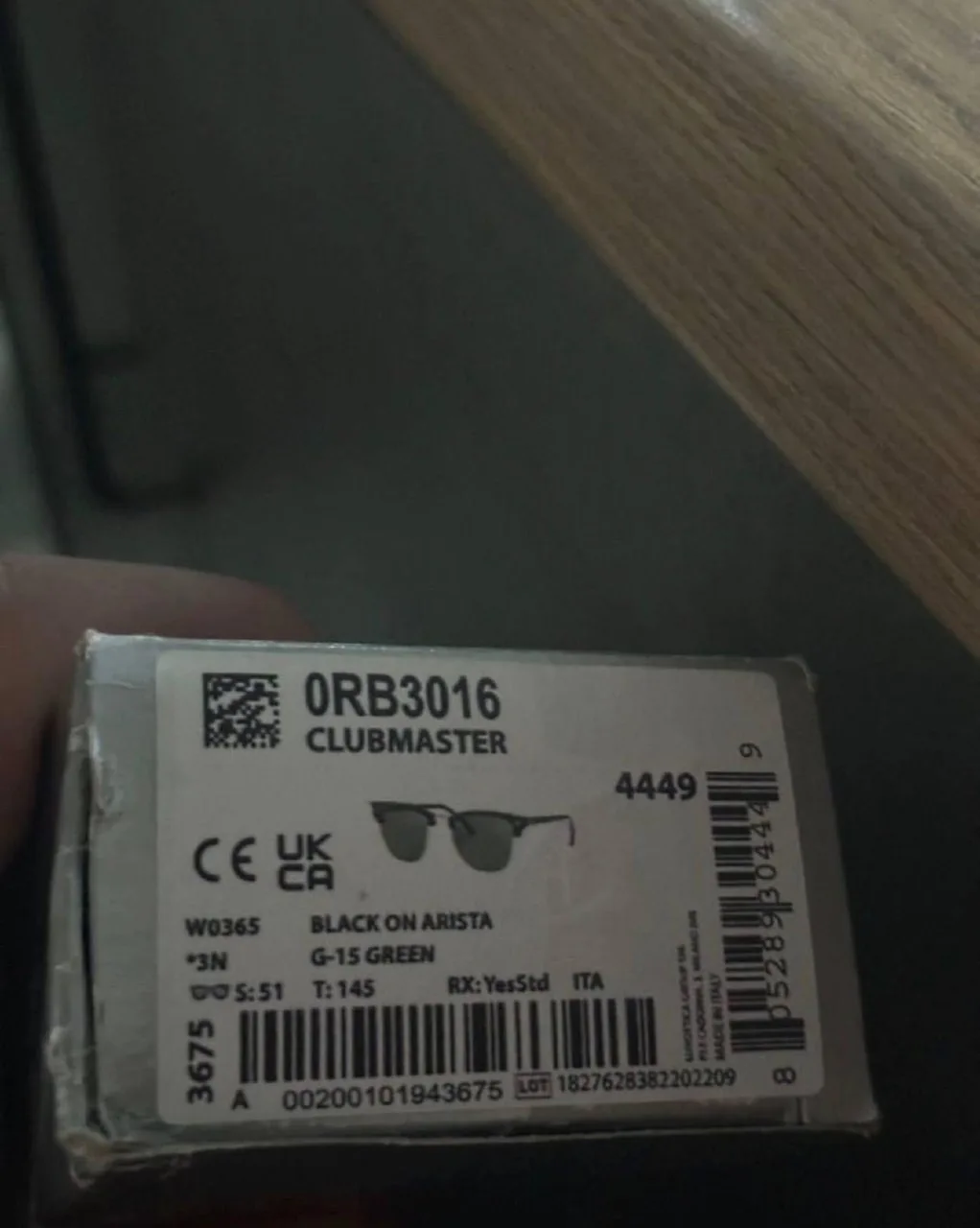 Очки Ray ban Clubmaster, оригинал, фото 2