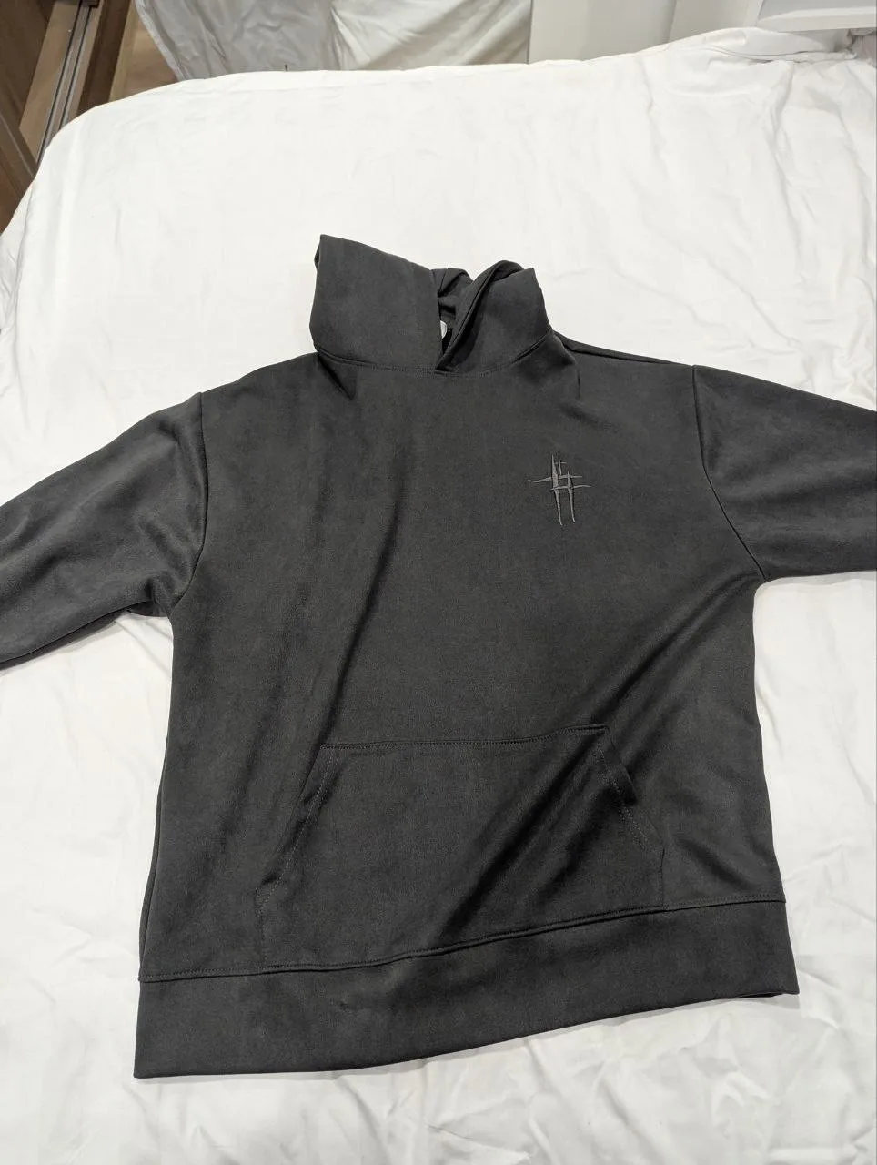 Худи из искусственной замши с флисом, XL, новое, фото 2