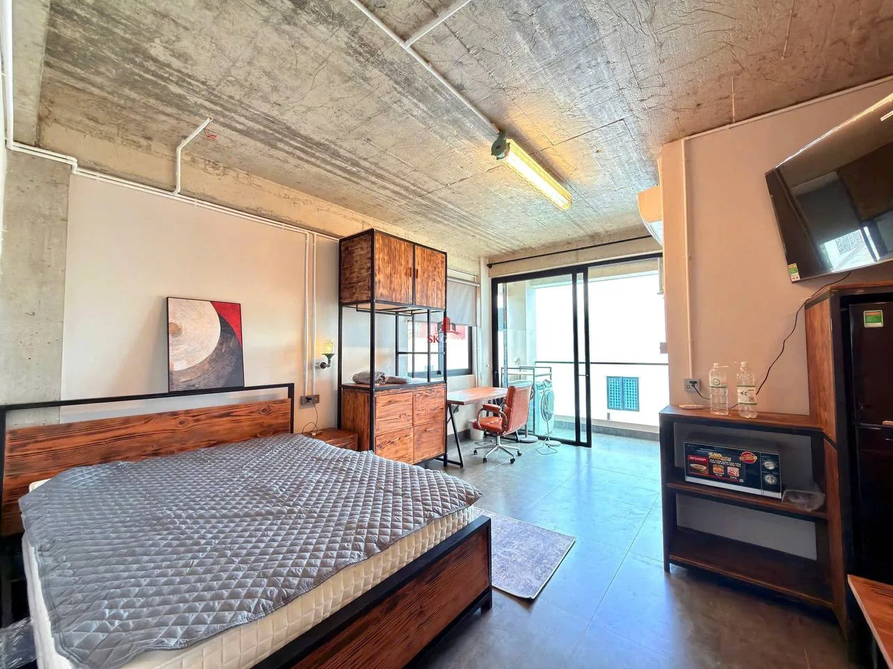 Квартира 35 м² с отдельной спальней, Ба Ланг