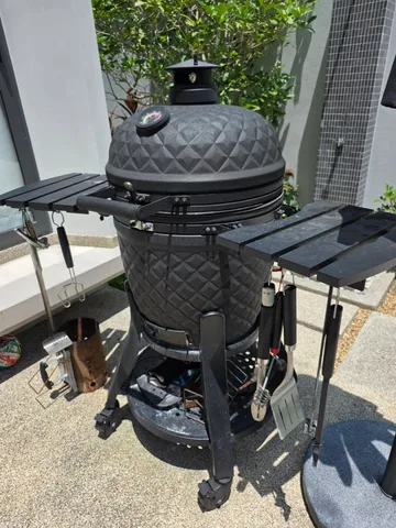 Керамический гриль Kamado XL с казаном и набором для барбекю, фото 2
